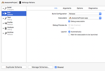 Configure Release Scheme